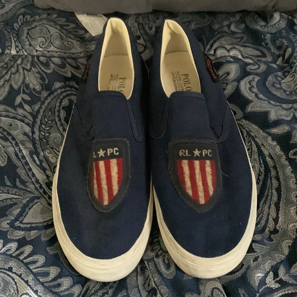 Ralph Lauren slip ons. Used Good condition